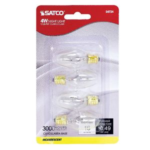 Clear Night Light Bulb 4W - 4 Packimage