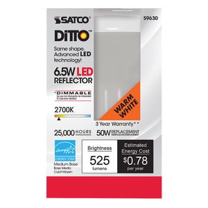 White Reflector LED Bulb 6.5Wimage