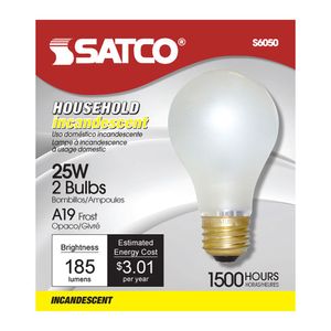 Frosted Incandescent Household Bulb 25W - 2PKimage