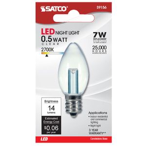 Clear Nightlight LED Bulb 0.5Wimage