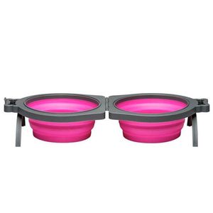 Travel Bowl Double Medium Pinkimage