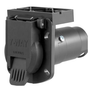 7-Way RV Blade Connector Socket with Integrated Bracketimage