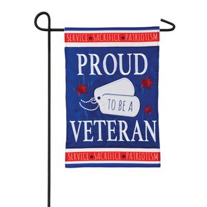 Proud Veteran Garden Flagimage