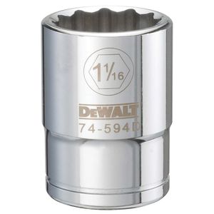 3/4 Drive 1-1/16 12 Point Vanadium Steel Socketimage