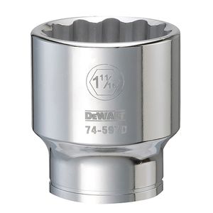 3/4 Drive 1-11/16 12 Point Vanadium Steel Socketimage