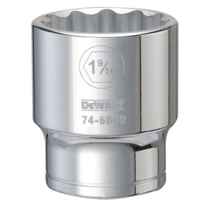3/4 Drive 1-9/16 12 Point Vanadium Steel Socketimage