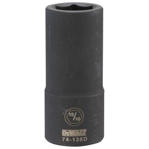 3/4 Drive 15/16 Black Oxide 6 Point Deep Impact Socketimage