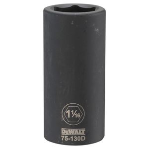 3/4 Drive 1-1/16 Black Oxide 6 Point Deep Impact Socketimage
