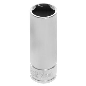 1/4 drive 12mm 6pt deep well socketimage