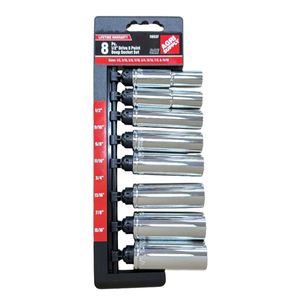 Agri Supply 8pc 1/2 drive sae deep well socket setimage