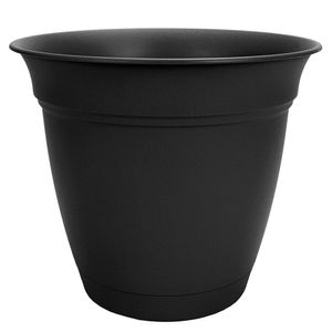 The HC Companies 8 Planter & Saucer - Blackimage