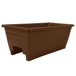 The HC Companies 24 Deck Rail Planter - Chocolateimage