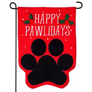Happy Pawlidays Garden Flagimage