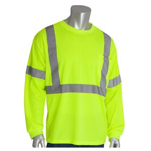 ansi cls3 type r long slv shirt lime mimage