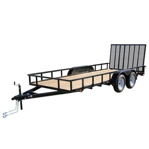 6x12 Tandem Wood Floor Trailerimage