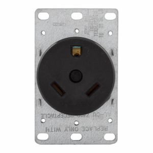Eaton 30A Flush Power Device Receptacle - Brownimage