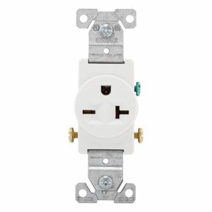 Eaton Commercial Specification Grade Single Receptacle - Whiteimage