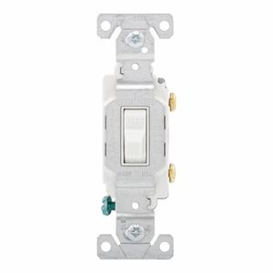Eaton 20A Commercial Grade Toggle Switch - Whiteimage