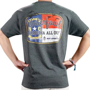Carolina ALL Out&reg; NC Flag Waterfowl Shirt Gray/3XLimage