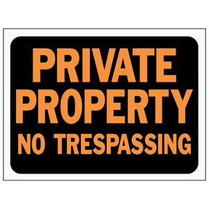 Private Property, No Trespassing Signimage
