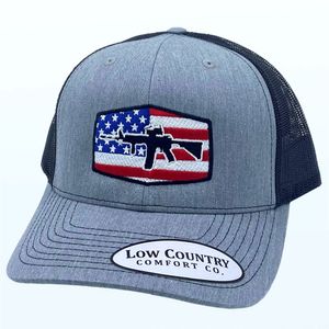 Low Country AR15, Heather Gray/Black Snapback Hatimage