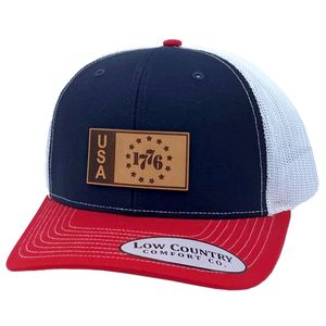 Low Country USA 1776, Red/White/Blue Snapback Hatimage