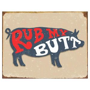 rub my butt pig signimage