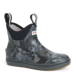 wmns ankle deck boot blk camoimage