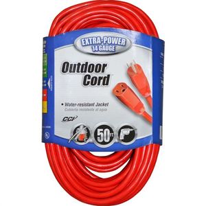 14-3 Outdoor Extension Cord, Orange, 50 Ft.image