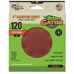 5 Gator&reg; Random Orbit Sanding Discs (Fine 120 Grit (15 Pack)image