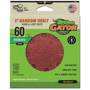 5 Gator&reg; Random Orbit Sanding Discs (Medium 60 Grit (15 Pack)image