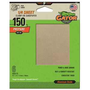 Clamp On Sandpaper (1/4 Sheet) Very Fine 150 Grit (6 Sheets)image