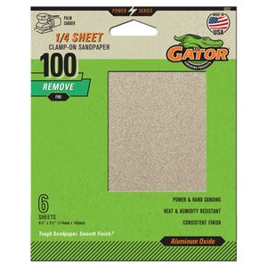 Clamp On Sandpaper (1/4 Sheet) Fine 100 Grit (6 Sheets)image