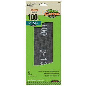 Drywall Sanding Screen (4-1/4 x 11-1/4 100 Grit) 2 Sheetsimage