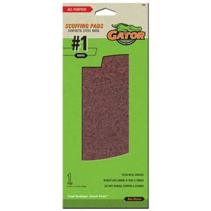 Gator&reg; Scuffing Pad (4-3/8 X 11) Synthetic Steel Wool #1 Maroonimage