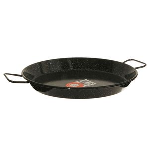 La Paella 14 in. E-14GAR Enameled Steel Paella Pan with Handlesimage