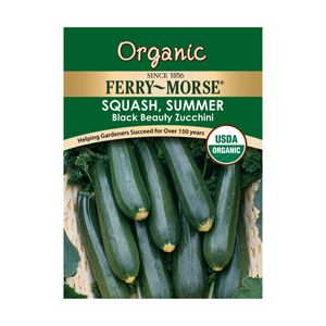 Ferry~Morse&reg; Organic Squash Black Beauty Zucchini Vegetable Seedsimage