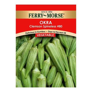 Ferry~Morse&reg; Okra Clemson Spineless #80 Vegetable Seedsimage