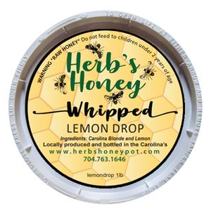 lemon drop honey 1lb whippedimage