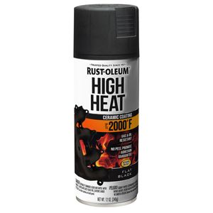 Rust-Oleum&reg; High Heat Spray Paint Flat Black (12 Oz.)image