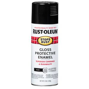 Rust-Oleum&reg; Gloss Enamel Spray Paint Black (12 Oz.)image