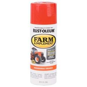 Rust-Oleum&reg; Farm & Implement Spray Paint Husqvarna Orange (12 Oz.)image