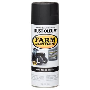 Rust-Oleum&reg; Farm & Implement Spray Paint Low Gloss Black (12 Oz.)image