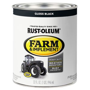 Rust-Oleum&reg; Farm & Implement Paint Gloss Black (Quart)image