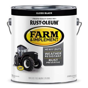 Rust-Oleum&reg; Farm & Implement Paint Gloss Black (Gallon)image