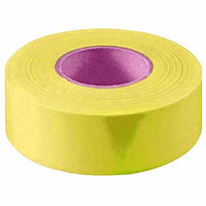1-3/16 inch x 150 foot Yellow Flag Tapeimage
