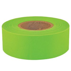 1-3/16 inch x 150 foot Lime Flag Tapeimage