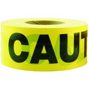 1000ft. x 3in. Yellow Caution Barricade Safety Tapeimage