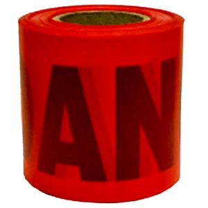 Red Danger Barricade Safety Tape 3in. x 300ft.image