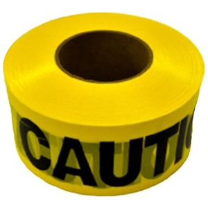 300ft. x 3in. Yellow Barricade Safety Tape 1.5milimage